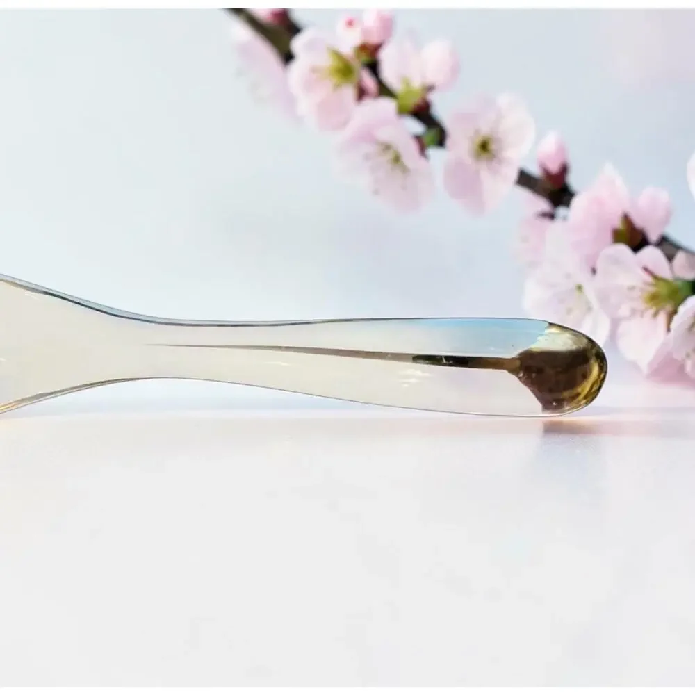 Vintage Porcelain Chinese Soup Spoon-Gold Trim-Rice Wonton Spoon-Asian-Noodle